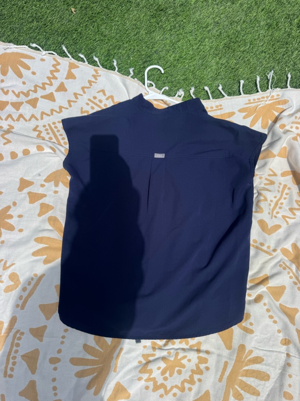 Figs Rafaela oversized scrub Top in Deep Navy